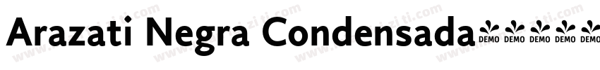 Arazati Negra Condensada字体转换